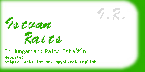 istvan raits business card